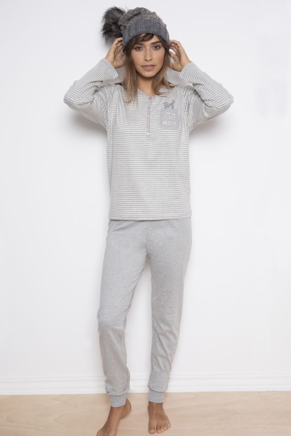 Pijama de mujer Admas “I Love You Beary Much” – Comodidad, dulzura y estilo para tus noches de descanso modelo 54151