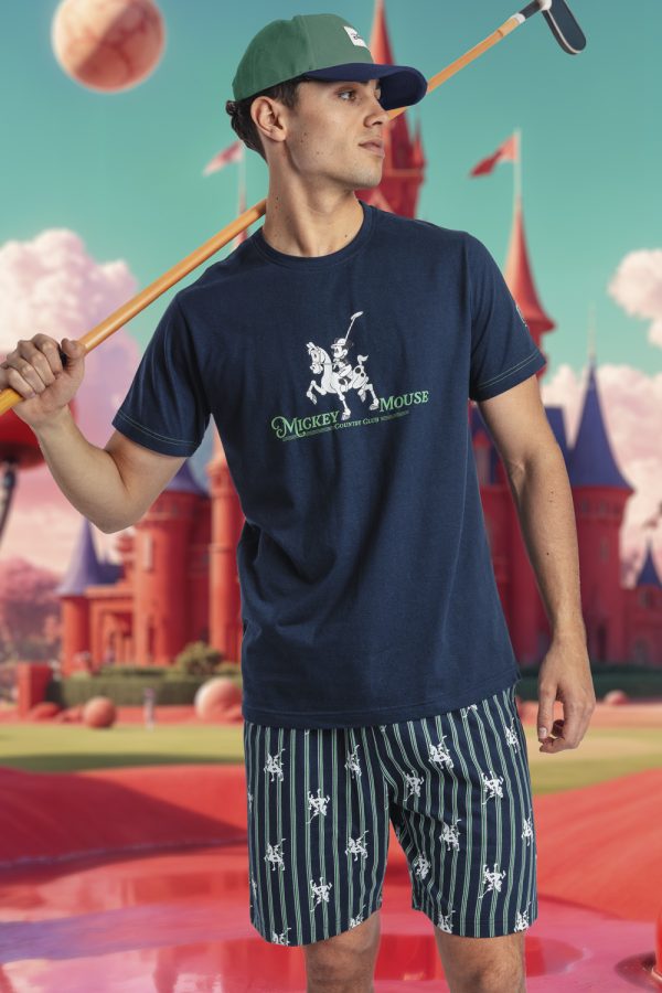 Pijama Manga Corta disney Mickey Social Club para Hombre