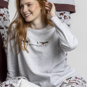Pijama de Mujer ADMAS “Home Is Where The Dog Is” modelo 63590