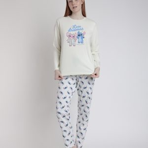 Pijama de Mujer Disney Stitch “Less Dramas” de Admas  | Comodidad, Dulzura y Diversión para tus Noches modelo 63315