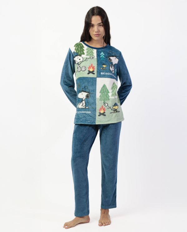 Pijama de mujer Disney Snoopy “Happy Campers” de Admas modelo 63426