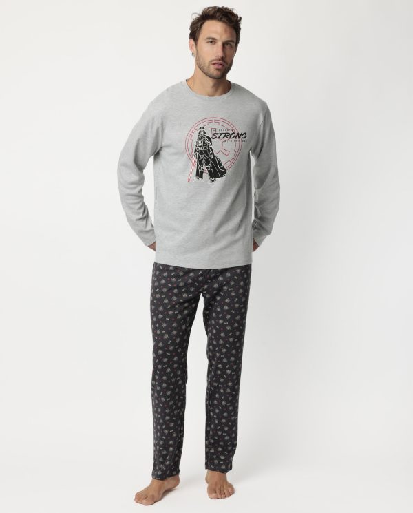 Pijama de Hombre Star Wars Darth Vader de la Marca Admas – Diseño Oficial Disney con Camiseta de Manga Larga y Pantalón Largo Estampado – Ropa de Dormir Cálida, Suave y Cómoda – Tallas M, L y XL – Envíos en 24h y Envío Gratis desde 70 € 🚀🌌 modelo 63479 49,99€ - Imagen 3