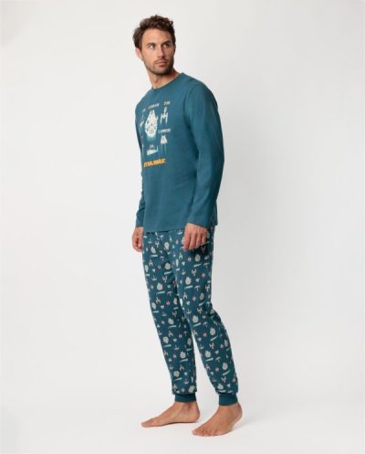 Pijama Star Wars Halcón Milenario para Hombre de la Marca Admas – Diseño Oficial Disney con Camiseta de Manga Larga y Pantalón Largo Estampado – Suave, Cálido y Súper Cómodo 💫 | Envíos en 24 Horas 🚚 y Envío Gratis a partir de 70 € 🛒 ¡Duerme con la Fuerza y despierta con estilo! ⚡ modelo 63499 talla m y xl
