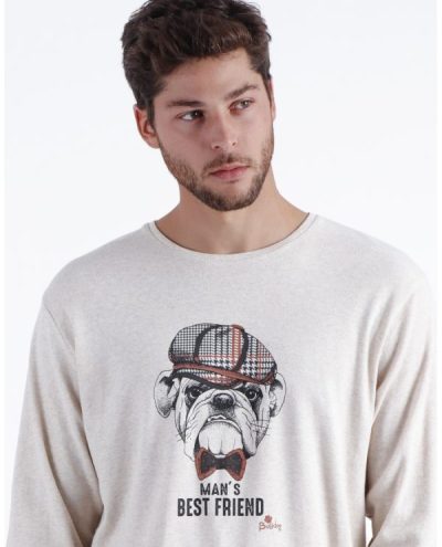 Pijama Hombre ADMAS 60301 – Comodidad con estilo y actitud , TALLA L - Imagen 2