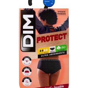 Culotte menstrual lavable de algodón bio* negro - flujo medio Dim Protect modelo aya talla m y l