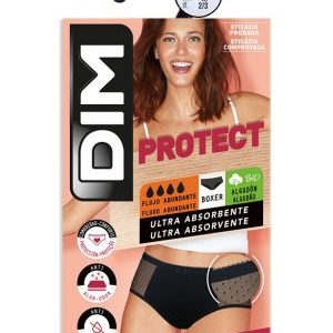 Culotte menstrual de algodón orgánico y encaje Negro Flujo abundante Dim Protect bz5 talla s
