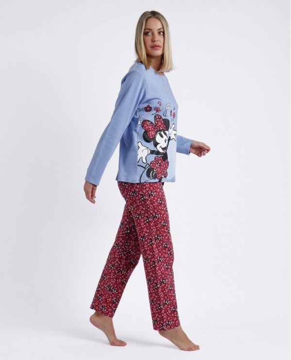 DISNEY Pijama Manga Larga Tapeta Minnie Grow para Mujer modelo 60560