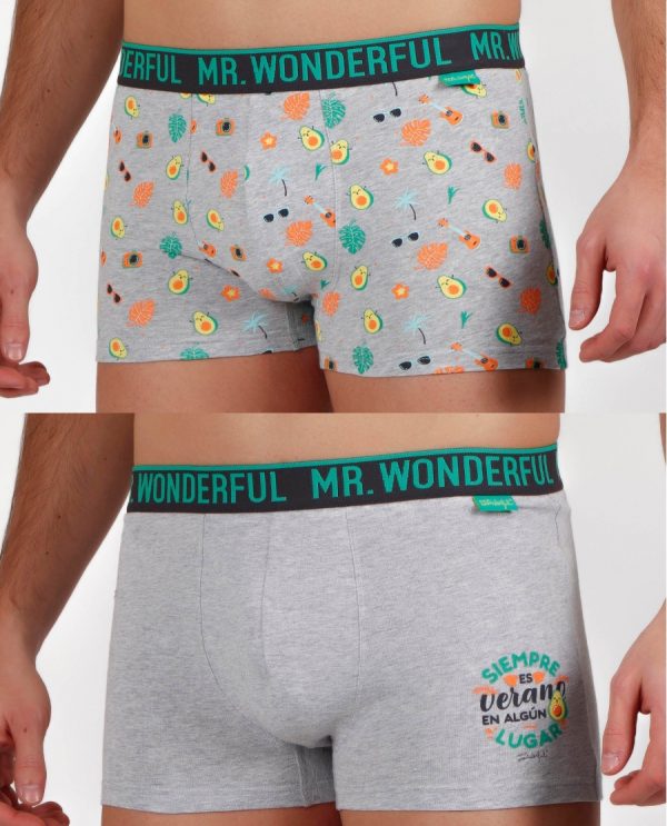 Mr Wonderful Calzoncillo/Bóxer Siempre es Verano para Hombre, (Caja de 2 unidades)