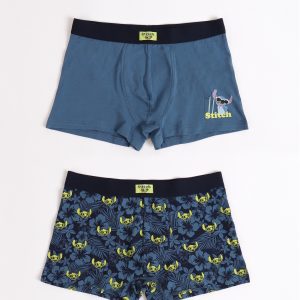 DISNEY Calzoncillo/Bóxer Lilo & Stitch para Hombre, (Caja de 2 unidades)