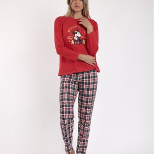 Pijama de Mujer Mickey Mouse Rojo – Admas Oficial Disney 🎄✨ 62686