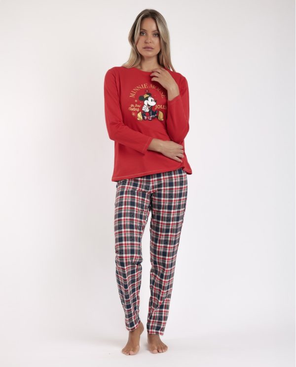 Pijama de Mujer Mickey Mouse Rojo – Admas Oficial Disney 🎄✨ 62686