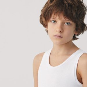 Camiseta Tirantes Niño Ysabel Mora 18304 | Algodón Blanco