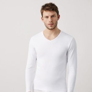 Camiseta interior hombre Ysabel Mora manga larga V modelo 20101