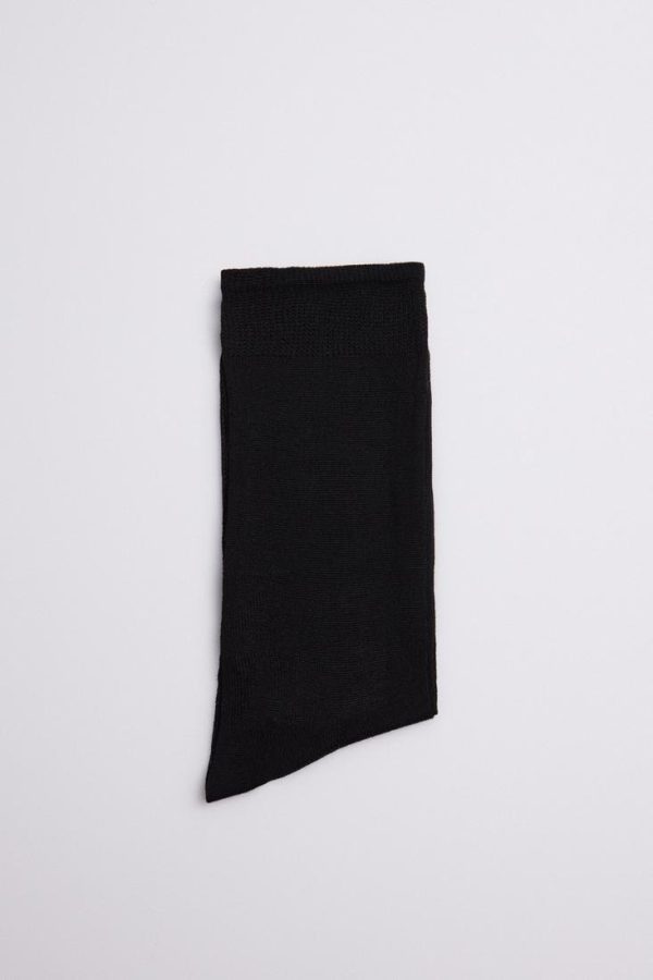 Calcetín Algodón Ysabel Mora 22398 | Negro, Azul y Gris