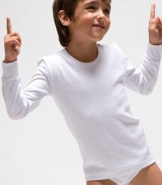 Camiseta interior niño Rapife 330 blanca cómoda - Imagen 4