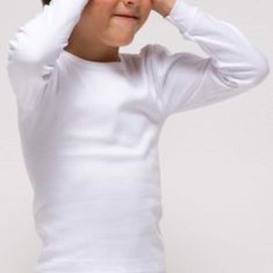 Camiseta interior niño Rapife 7332 blanca cómoda
