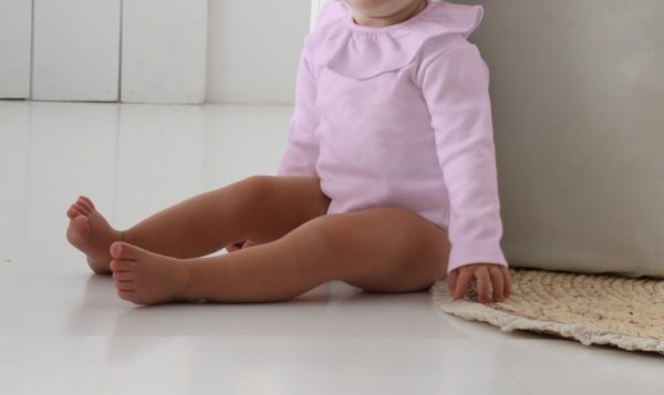 Body bebé Rapife 902 algodón suave blanco rosa beige - Imagen 4
