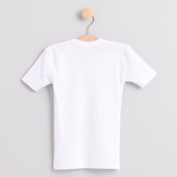 Camiseta interior infantil Rapife 400 blanca unisex - Imagen 4