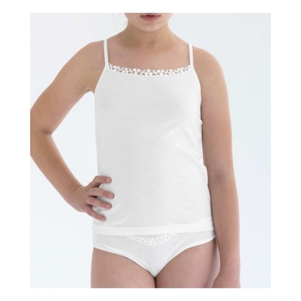 Muda de comunión niña modelo 2323 blanco y marfil