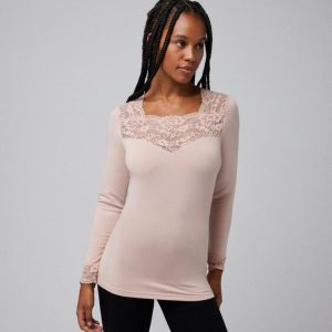 Camiseta Ysabel Mora 70005 encaje elegante mujer