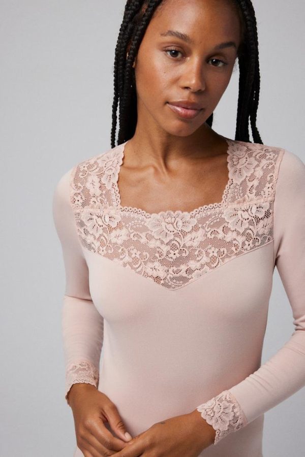 Camiseta Ysabel Mora 70005 encaje elegante mujer - Imagen 6
