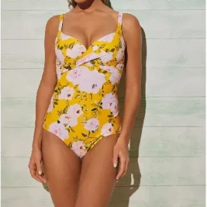 Bañador Estampado Ysabel Mora 82371 Escote Cruzado