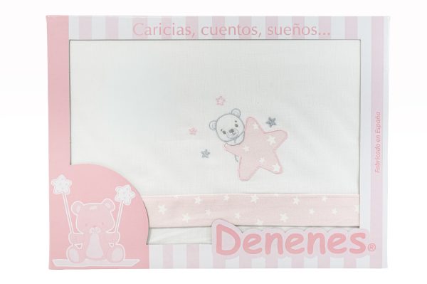 Juego de Sábanas Tríptico Denenes Ref. 235: Sueños Estrellados para tu Bebé