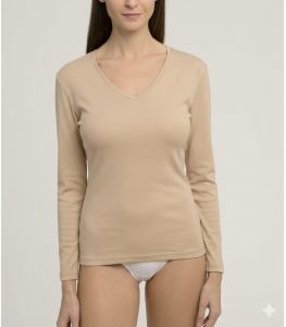 camiseta interior playtex escote v