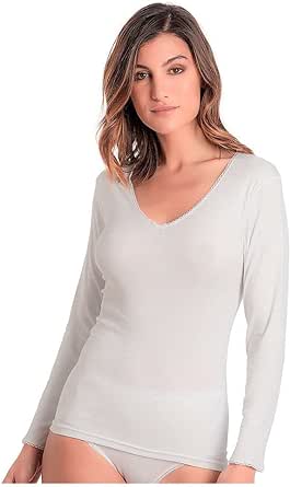 Camiseta térmica Playtex 1BT: elegancia y calidez con un toque de encaje - Imagen 3
