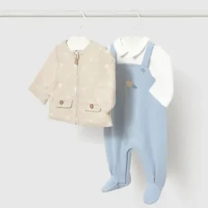 Pelele Peto con Chaqueta de Tricot Mayoral Modelo 2657: Estilo y Confort Superior para tu Bebé