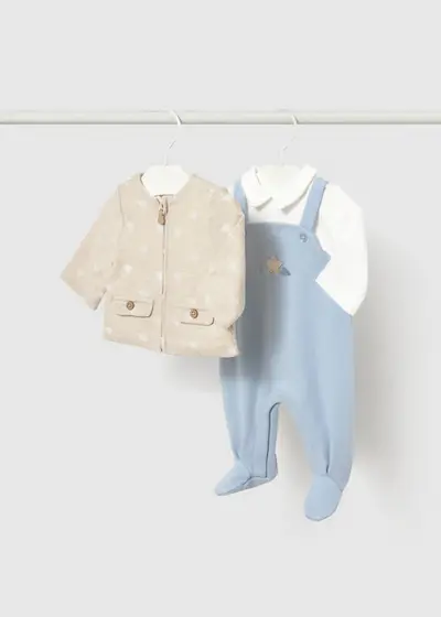 Pelele Peto con Chaqueta de Tricot Mayoral Modelo 2657: Estilo y Confort Superior para tu Bebé