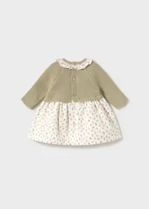 vestido tricot combinado