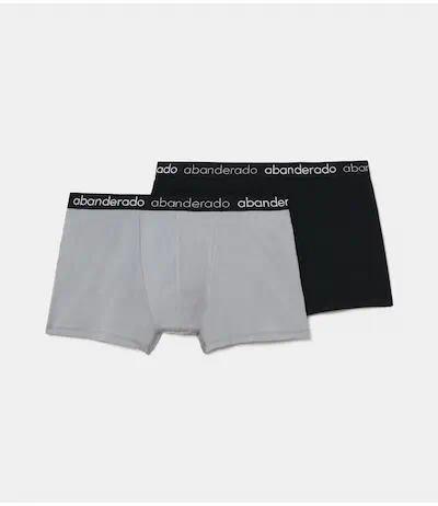 Pack de 2 Bóxers Abanderado Modelo 596: Confort y Estilo en Gris y Negro - Imagen 4